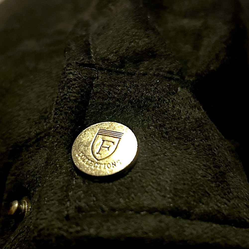 Black Ferrari jacket made from Alcantara leather